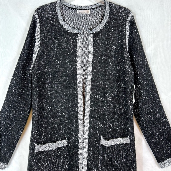 NWT 89th + Madison Womens Open Front Long Cardigan Sweater / Sz medium - Picture 2 of 13
